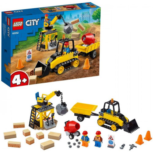 Lego City Great Vehicles Bulldozer da Cantiere con Pala
