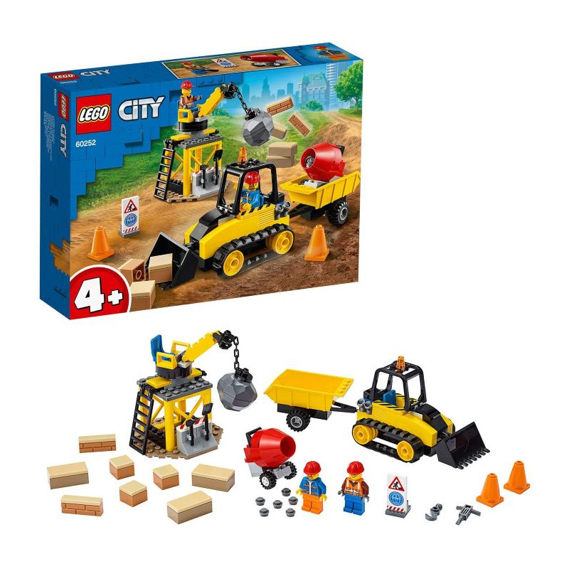 Lego City Great Vehicles Bulldozer da Cantiere con Pala