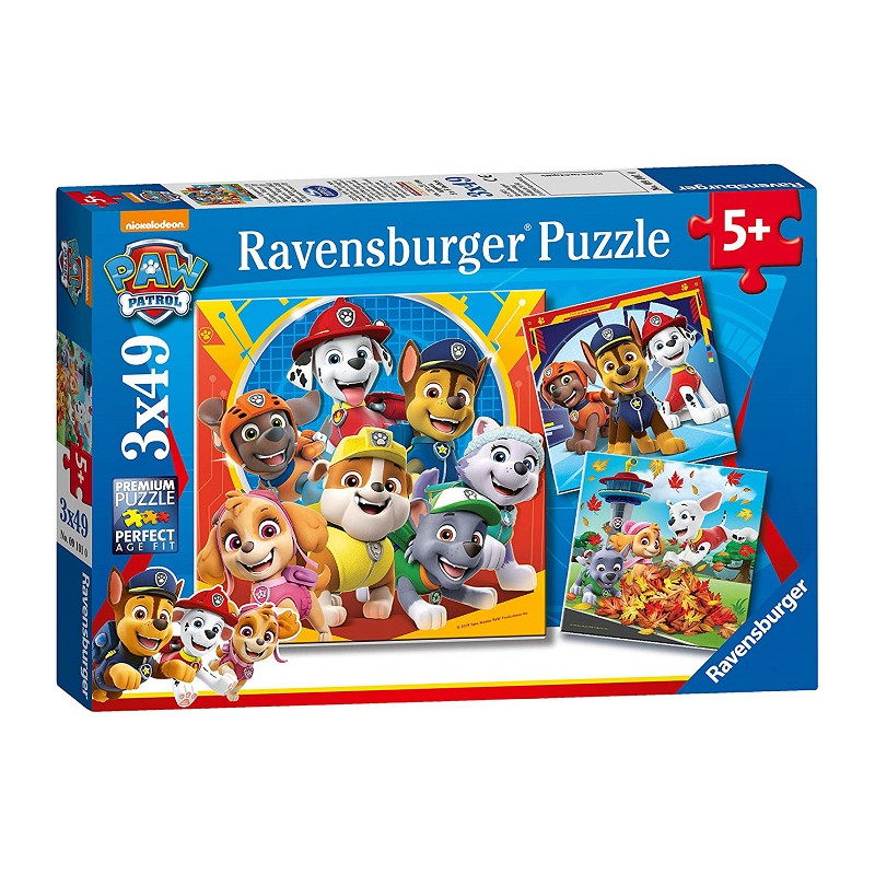 Ravensburger Puzzle Paw Patrol Puzzle 3x49 pz RAVENSBURGER