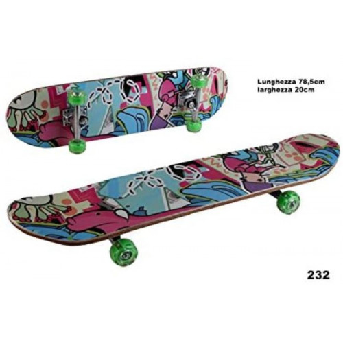 Officina dei Giochi Skateboard C/Luci Color Grip