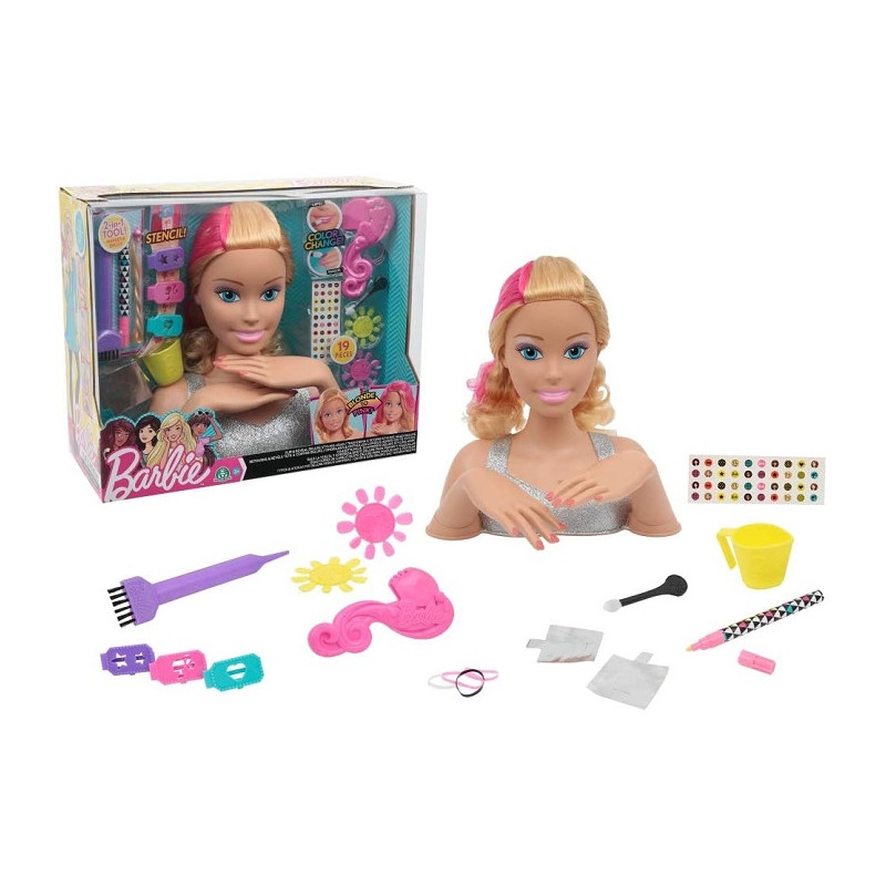 Grandi Giochi Barbie Styling Head Magic Look Testa Da Truccare
