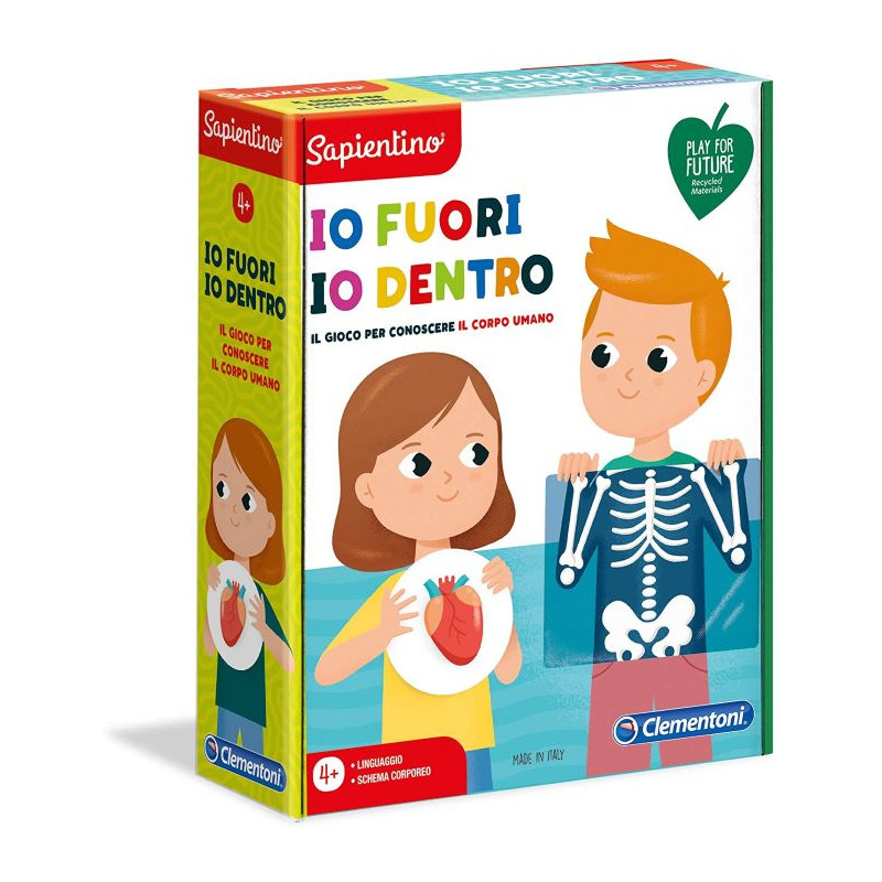Clementoni Sapientino L'Emozione di Imparare Io Fuori io Dentro Made in Italy Play for Future Corpo 
