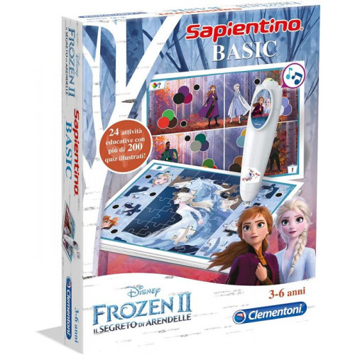 Clementoni Sapientino Penna Basic Disney Frozen 2 Gioco Educativo Bambino 4 - 6 Anni