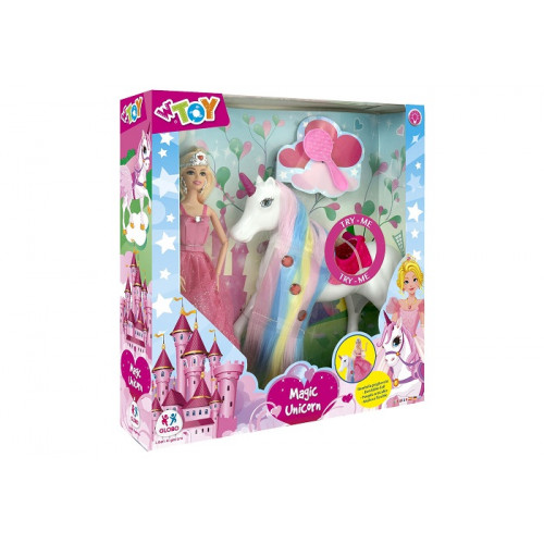 Globo Fashion Doll Bambola 30 cm con Cavallo Unicorno