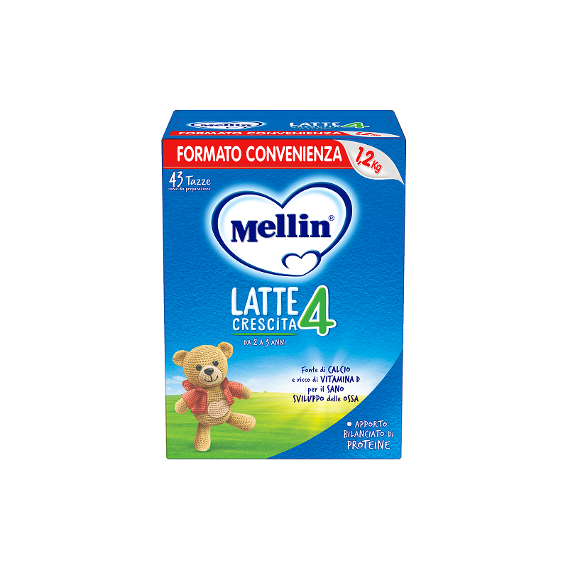Mellin Latte 4 Polvere per bambini 1 confezione da 1200 gr