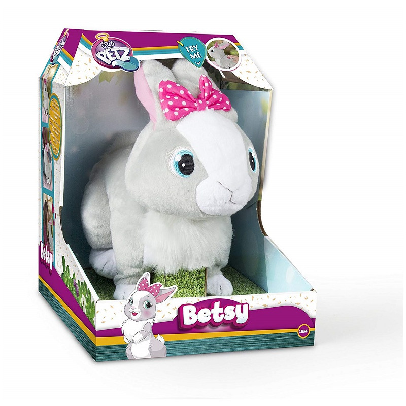IMC Toys Betsy Club Petz Coniglietta Paurosa Colore Grigio
