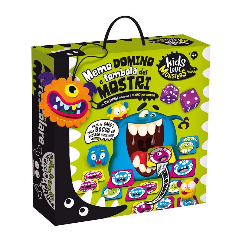 Lisciani Giochi Kids Love Monsters Domino Tombola e Memo dei Mostri Gioco