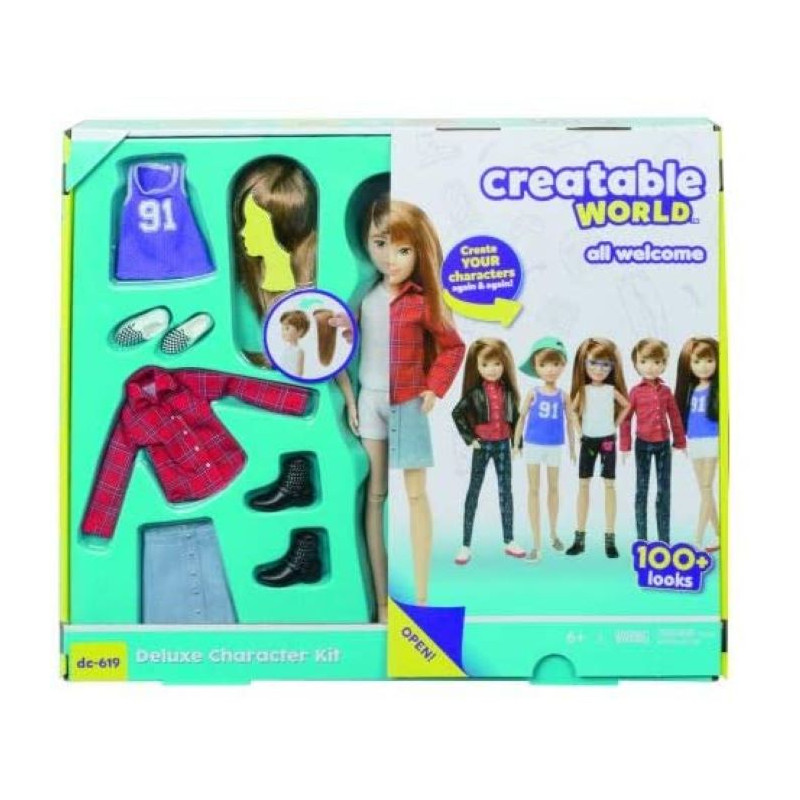 Toys One Mattel Creatable World Capelli Biondo Rame Lisci