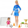 Toys One Barbie Playset Allenatrice di Calcio con 2 Bambole e Accessori Giocattolo per Bambini 3+ An