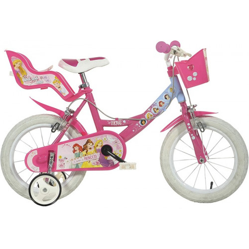Dino Bikes Bicicletta Principesse Taglia 14 per Bambini 1 Velocità