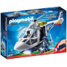 Playmobil City Action Elicottero della Polizia con Faro Illuminante a Led