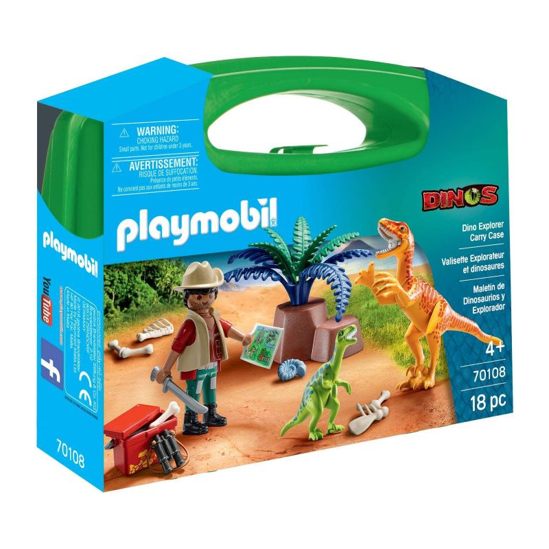 Playmobil Valigetta Dinosauro e Esploratore