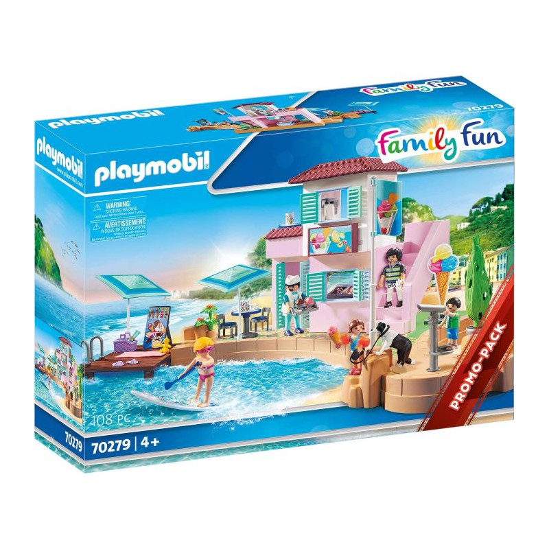Playmobil Family Fun Bar Gelateria Del Porto
