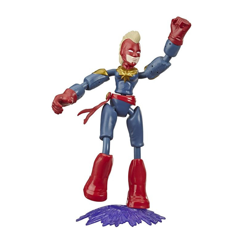 Hasbro Marvel Avengers Captain Marvel Bend And Flex Action Figure Flessibile 15cm