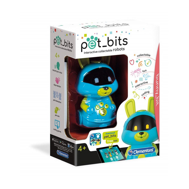 Clementoni Bunny Bit Sapientino Pet Bits Robot Educativo Collezionabile Coding