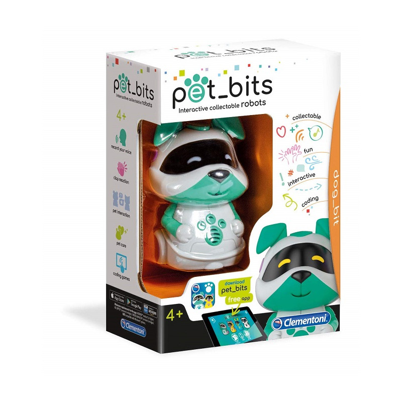 Clementoni Dog Bit Sapientino Pet Bits Robot Educativo Collezionabile Coding