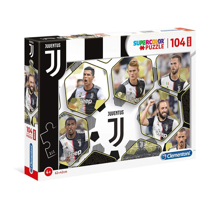 Clementoni Juventus FC Puzzle 104 Pezzi Multicolore Maxi