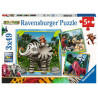 Ravensburger 05055 Zafari Puzzle per Bambini 3 X 49 Pezzi