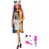 Barbie FXN96 Bambola con Capelli Lunghi Arcobaleno e Tanti Accessori 3 + Anni