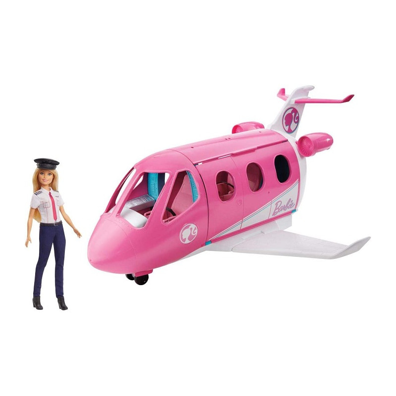 Barbie GJB33 Aereo dei Sogni con Pilota Playset con Veicolo e Bambola Bionda Inclusa