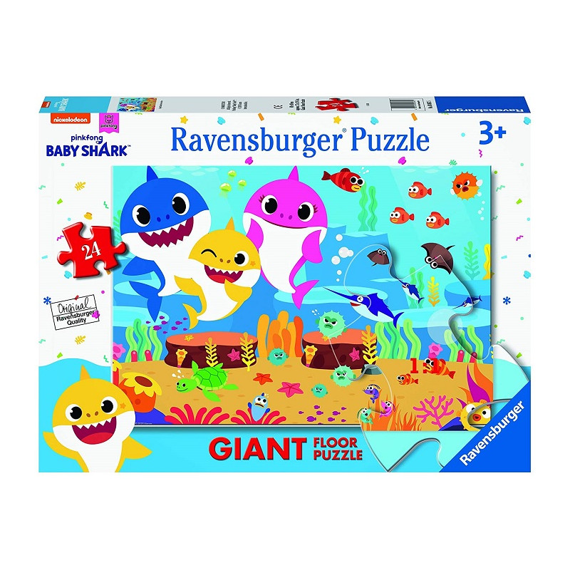 Ravensburger Puzzle Baby Shark Puzzle 24 Pezzi Grandi
