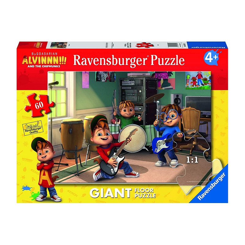 Ravensburger Puzzle Alvin Puzzle 60 pz Giant Puzzle per Bambini