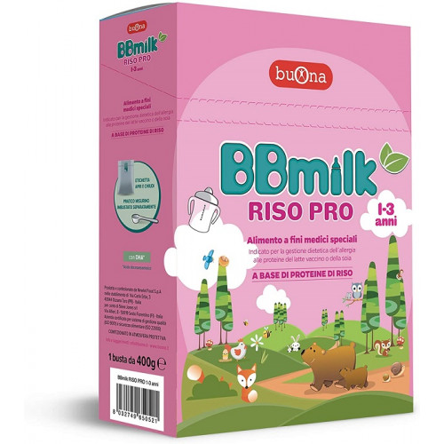 Buona BBmilk Riso Pro da 1 a 3 Anni Confezione da 400g