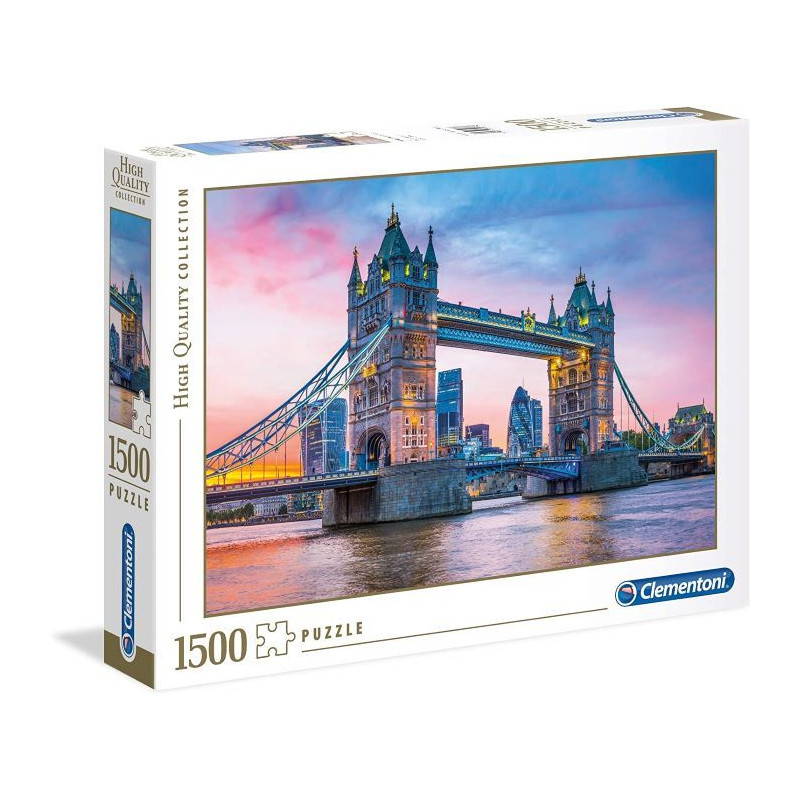 Clementoni High Quality Collection Puzzle Tower Bridge Sunset 1500 Pezzi