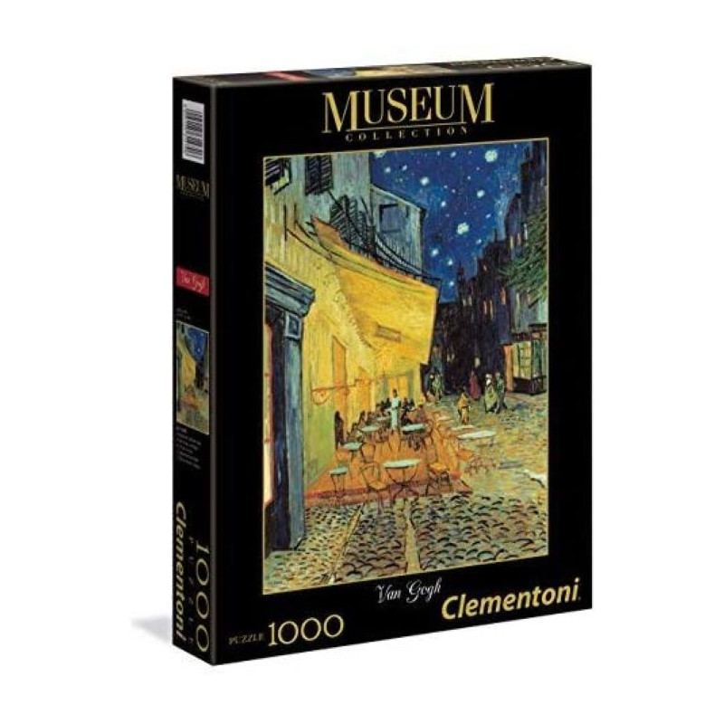 Clementoni Van Gogh Esterno di Caffè di Notte Museum Collection Puzzle 1000 Pezzi