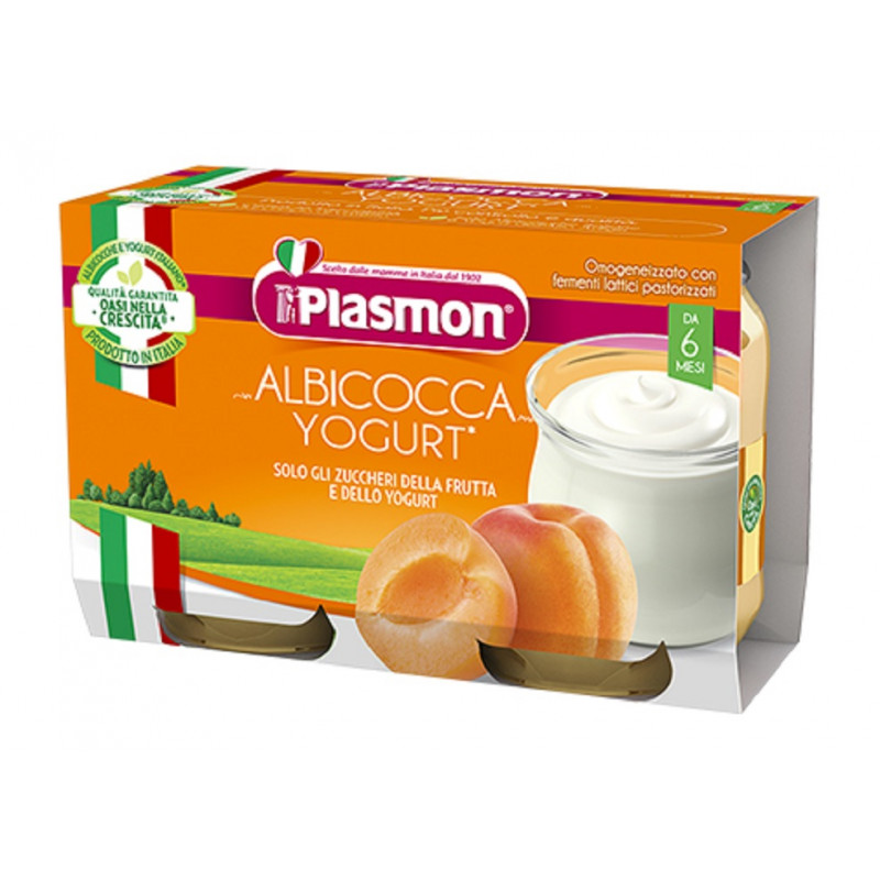 Plasmon Yogurt e Albicocca 3 Confezioni da 2x120gr