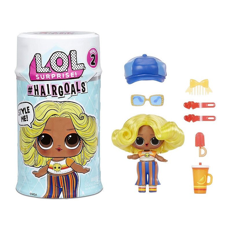 LOL Surprise Hairgoals Serie 2 con con Accessori e Capelli tutti da Pettinare Cambia Colore