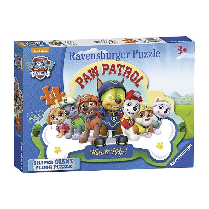 Ravensburger Puzzle Paw Patrol Puzzle 24 Pezzi Grande per Bambini
