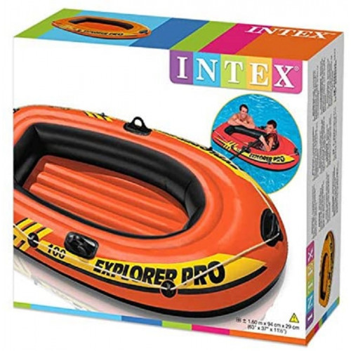 Intex 58355 Canotto Explorer Pro Gonfiabile Colore Arancio 160 x 94 x 29 cm