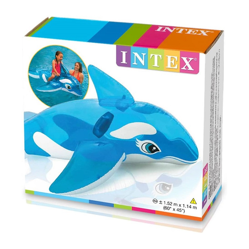 Intex 58523 Cavalcabile Orca Azzurro Per Piscina Mare