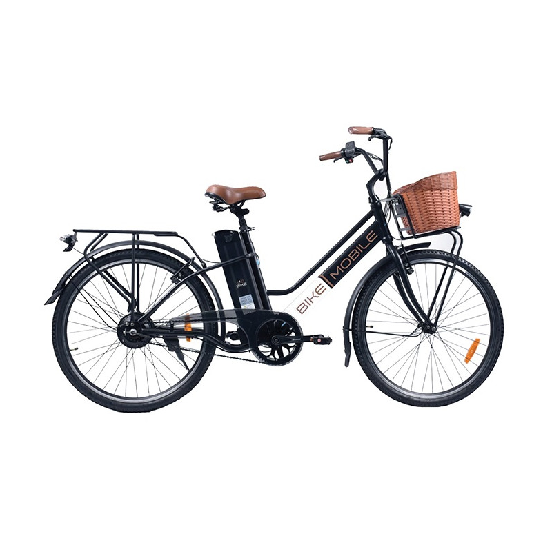 Dardo Bicicletta Elettrica 36 V Da Città City Bike Taglia 26 colore Nero