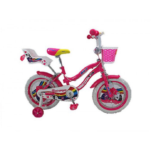 Biker Toys Bici Bicicletta Per Bambina Unicorno Taglia 12 Età 3-5 anni