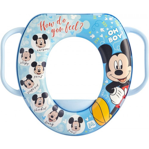 Lulabi Riduttore WC Disney Mickey con Manico Plastica e PVC
