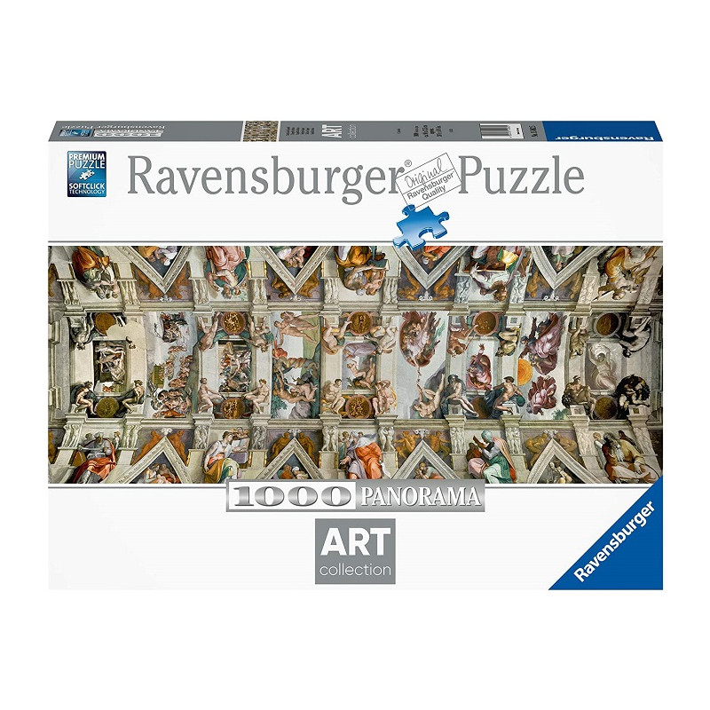 Ravensburger Puzzle Volta della Cappella Sistina 1000 Pezzi La Creazione, Michelangelo