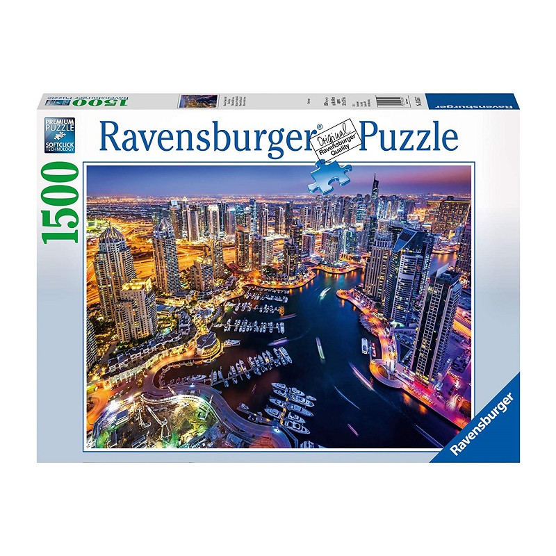 Ravensburger Puzzle Skyline Dubai nel Golfo Persico Puzzle 1500 pezzi