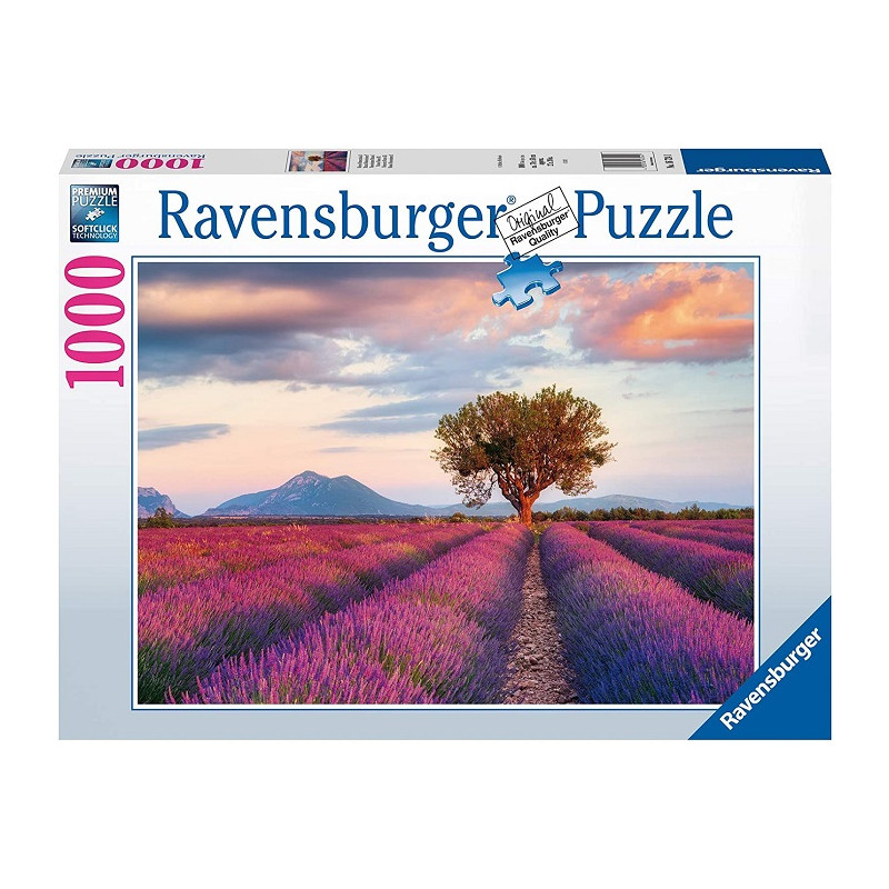 Ravensburger Puzzle 1000 Pezzi Campi di Lavanda Collezione Paesaggi