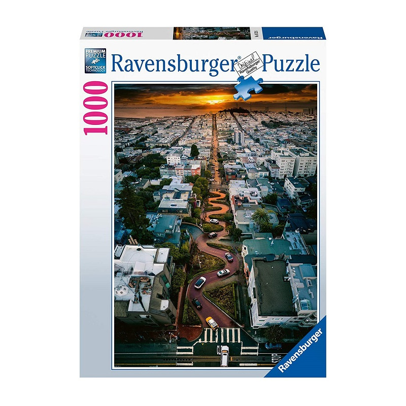 Ravensburger Lombard Street San Francisco Puzzle 2D Puzzle 1000 Pezzi