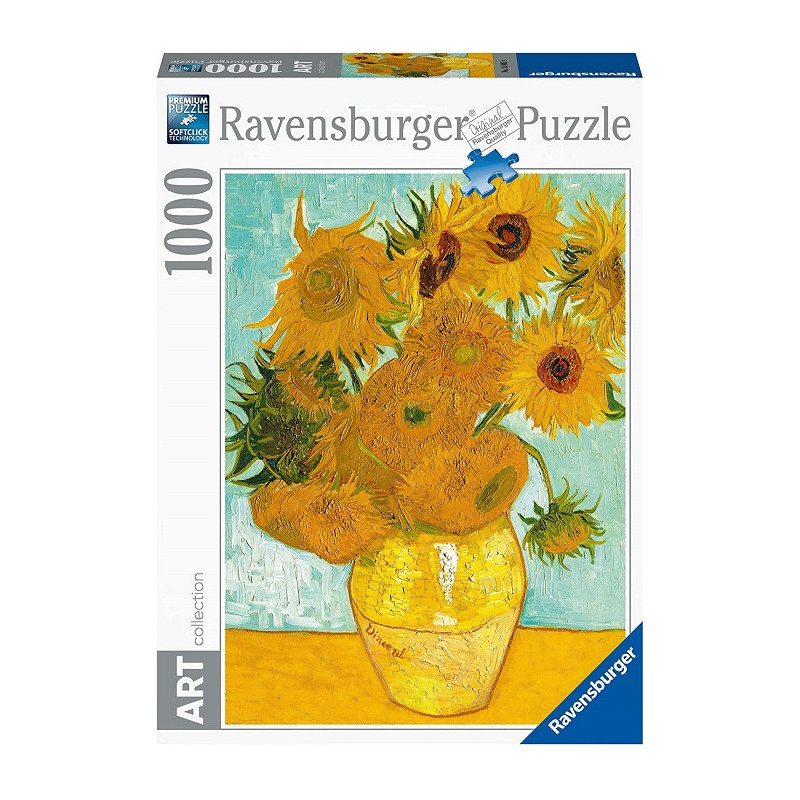 Ravensburger Puzzle Vaso di girasoli Van Gogh 1000 Pezzi
