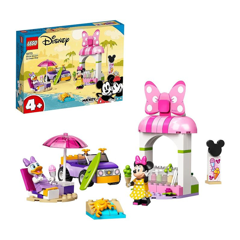 Lego Disney Mickey and Friends La Gelateria di Minnie con Macchina e 2 Minifigure