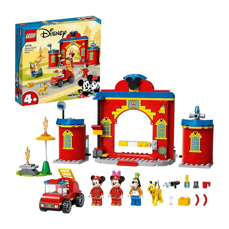 Lego Disney Mickey and Friends Autopompa e Caserma di Topolino e i Suoi Amici con un Camion dei Pomp