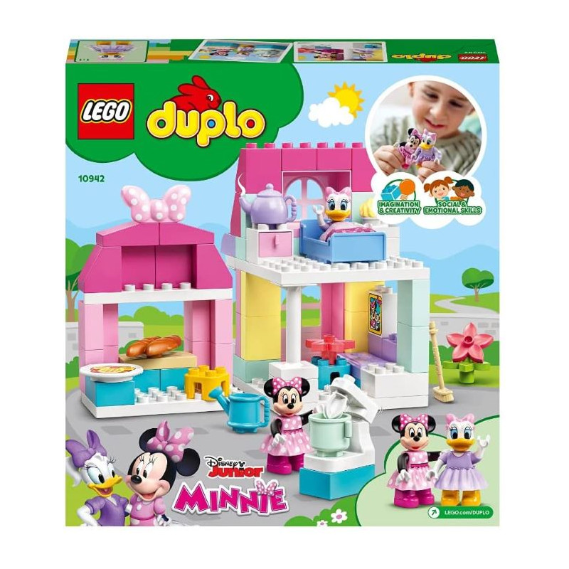 Lego Duplo Disney La Casa e il Caffè di Minnie Giocattoli Costruibili per Bambini di 2 Anni con 2 Mi