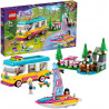 Lego Friends Camper Van nel Bosco con Barca a Vela Playset con Mini Bamboline di Stephanie Emma ed E