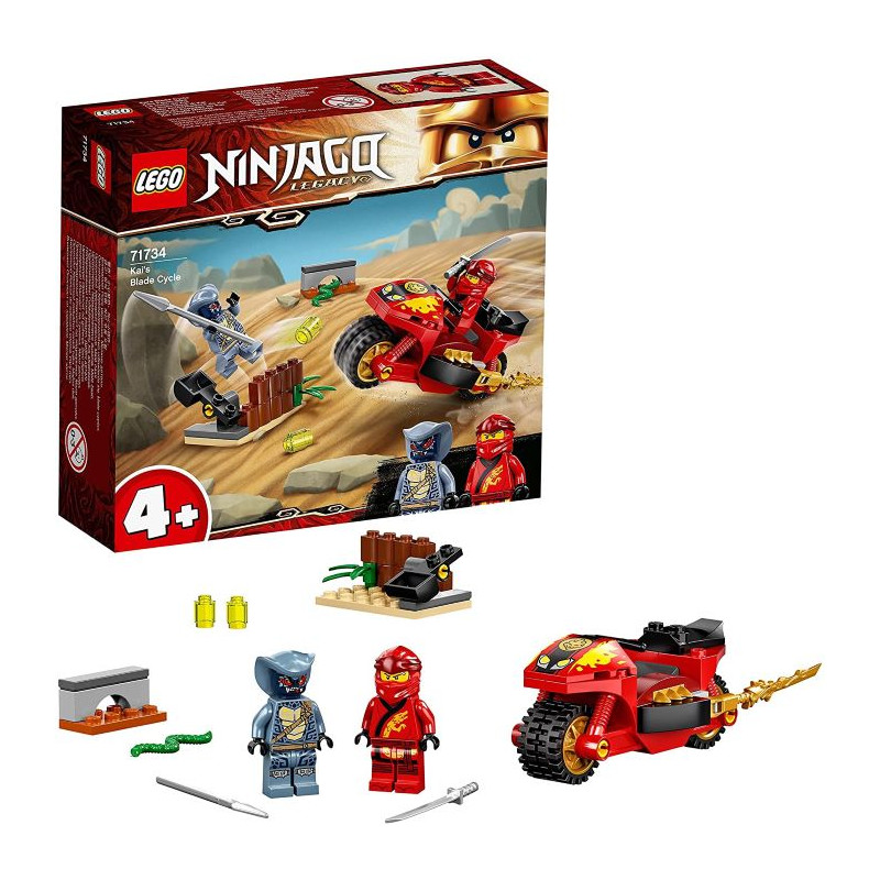 Lego Ninjago La Moto di Kai Giocattoli per Bambini di 4 Anni con Minifigure del Ninja e del Serpente