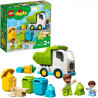 Lego Duplo Town Camion della Spazzatura e Riciclaggio per Bambini di 2 Anni con 2 Minifigure
