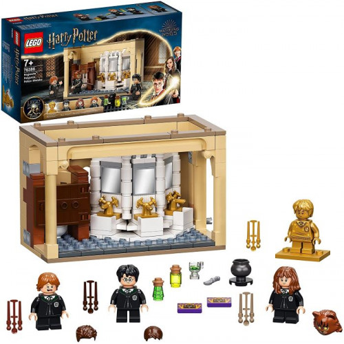 Lego Harry Potter Hogwarts: Errore della Pozione Polisucco Castello Giocattolo con Minifigure d'Oro 