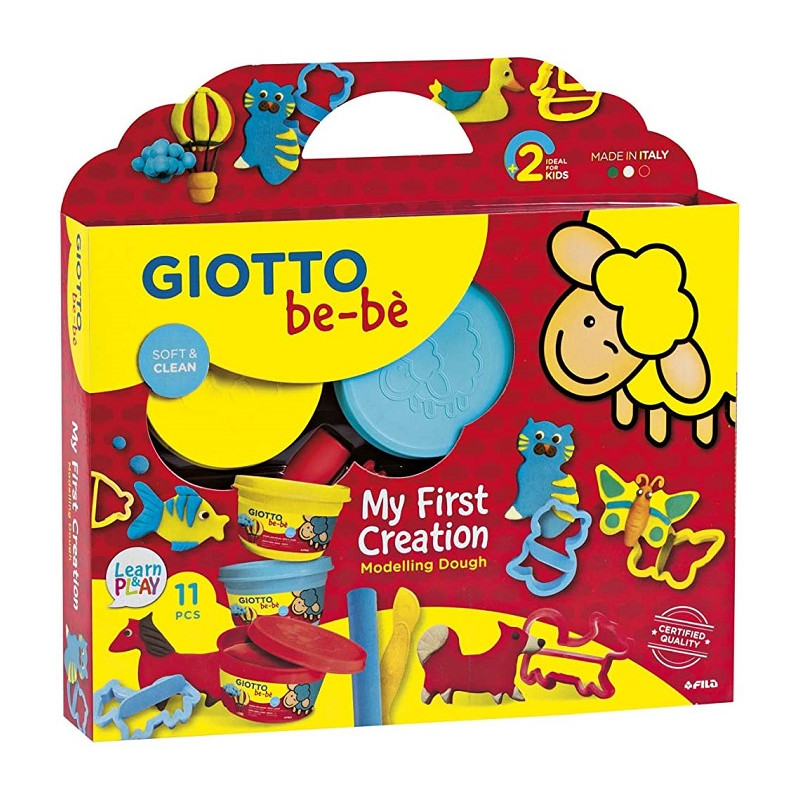 Fila Giotto Set Super Pasta da Modellare per Giocare con formine